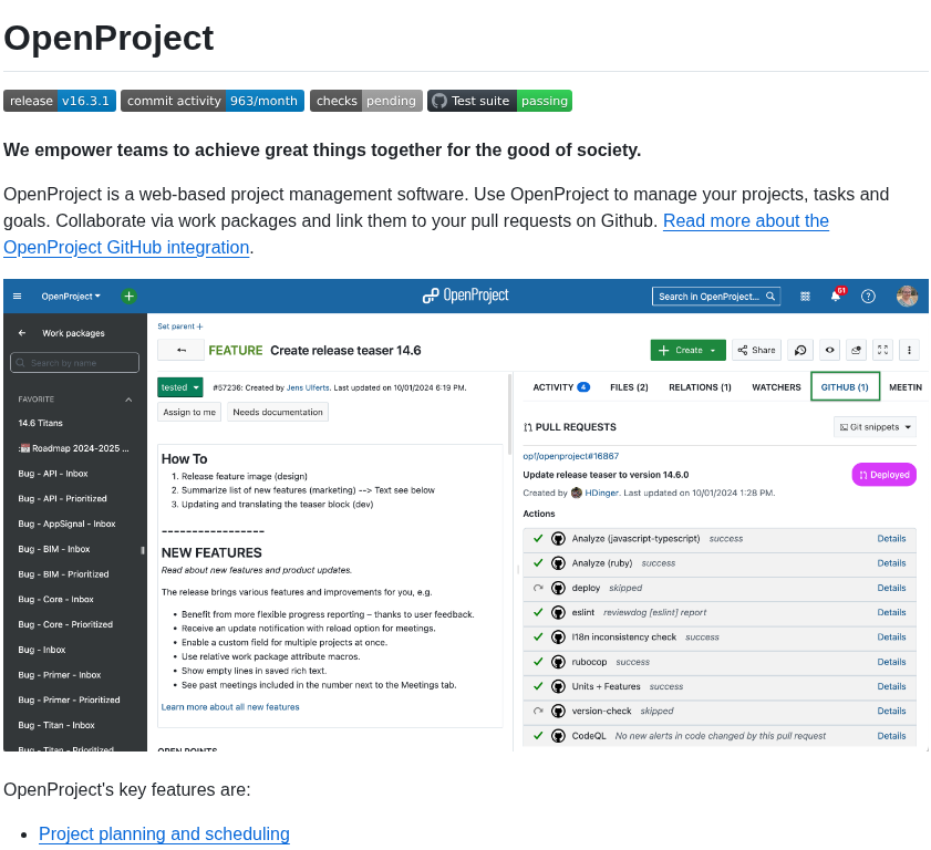 Opf Openproject screenshot