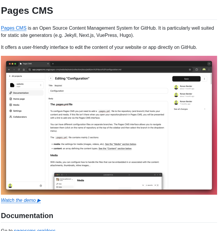 Pages Cms Pages Cms screenshot