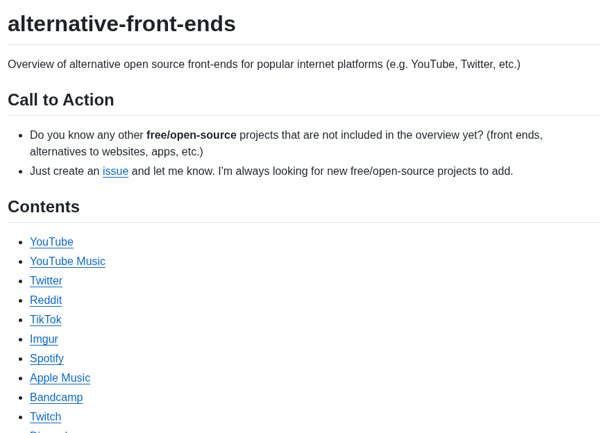 Mendel5 Alternative Front Ends screenshot