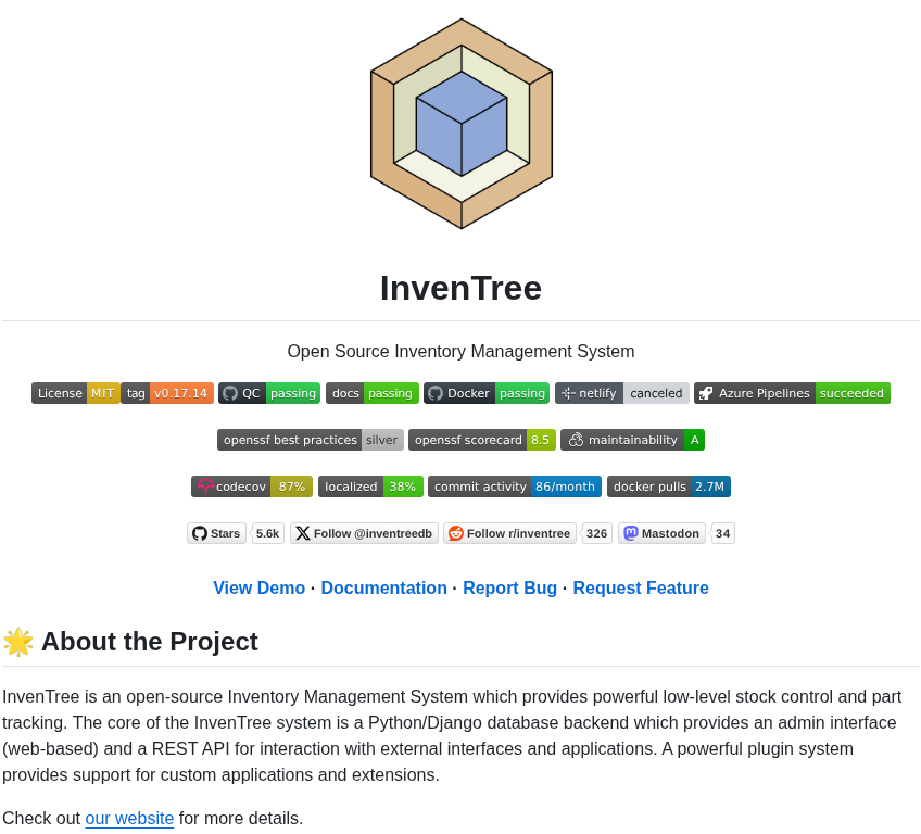 Inventree Inventree screenshot