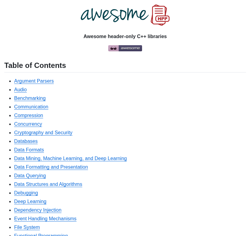 P Ranav Awesome Hpp screenshot