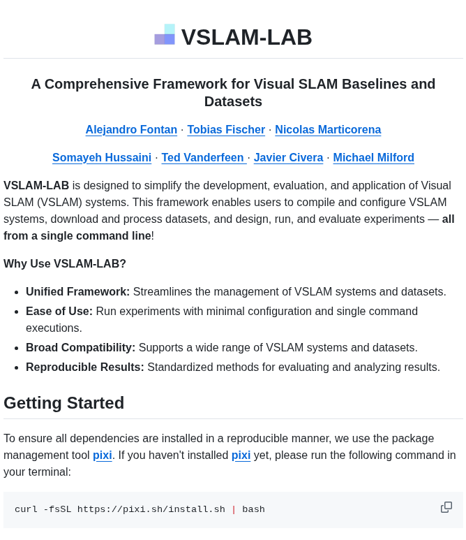 Vslam Lab Vslam Lab screenshot