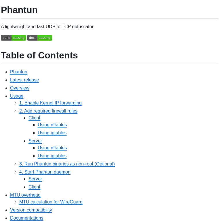Dndx Phantun screenshot