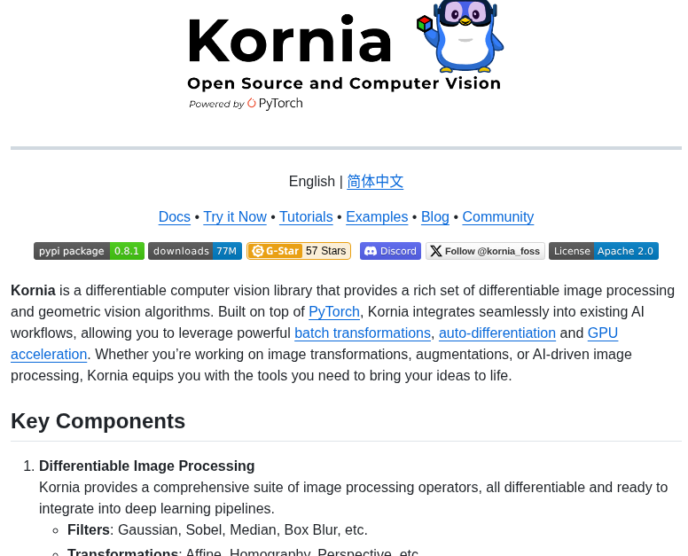 Kornia Kornia screenshot