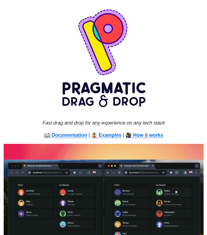 Atlassian Pragmatic Drag And Drop screenshot