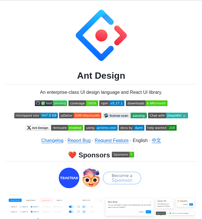Ant Design Ant Design screenshot