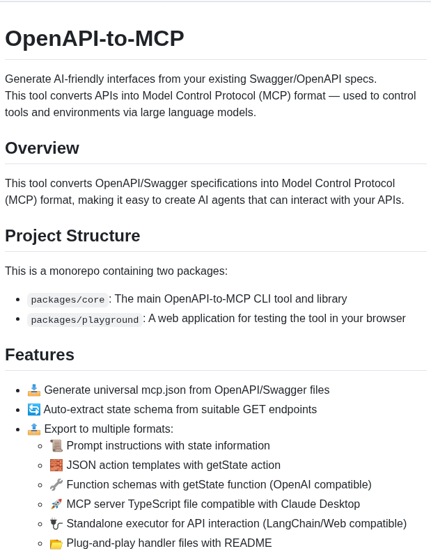 Rustho Openapi To Mcp screenshot
