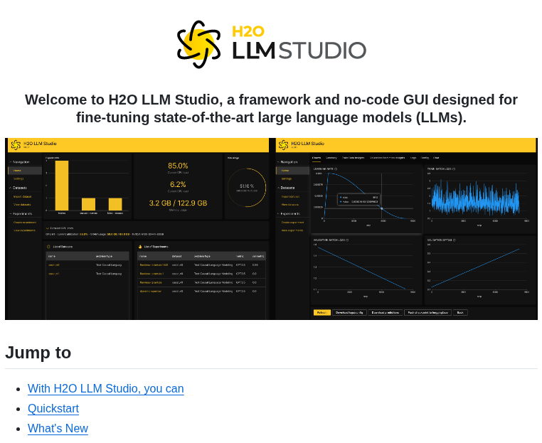 H2oai H2o Llmstudio screenshot