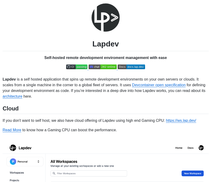 Lapce Lapdev screenshot