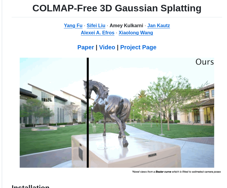 Nvlabs Cf 3dgs screenshot