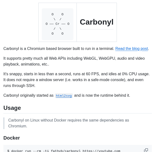 Fathyb Carbonyl screenshot
