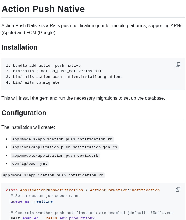 Basecamp Action_native_push screenshot