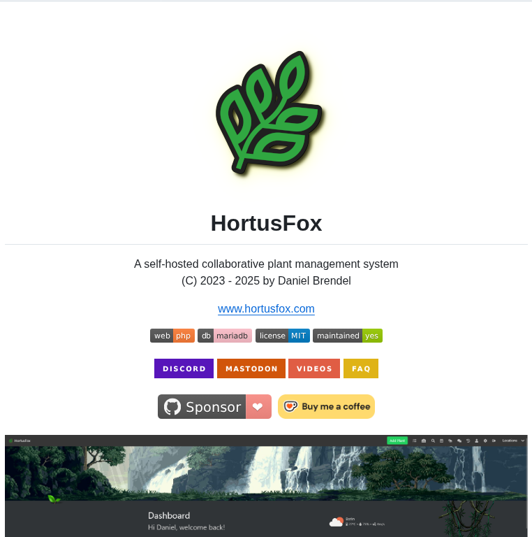 Danielbrendel Hortusfox Web screenshot