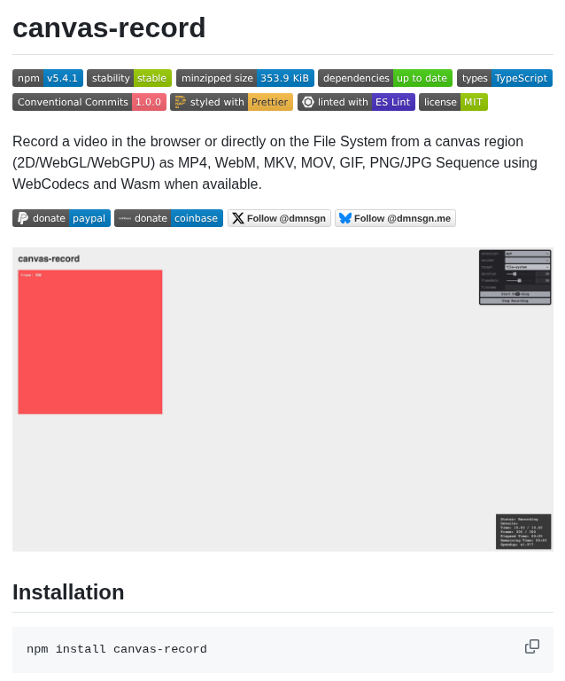 Dmnsgn Canvas Record screenshot