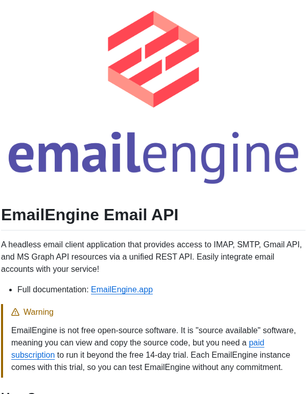 Postalsys Emailengine screenshot