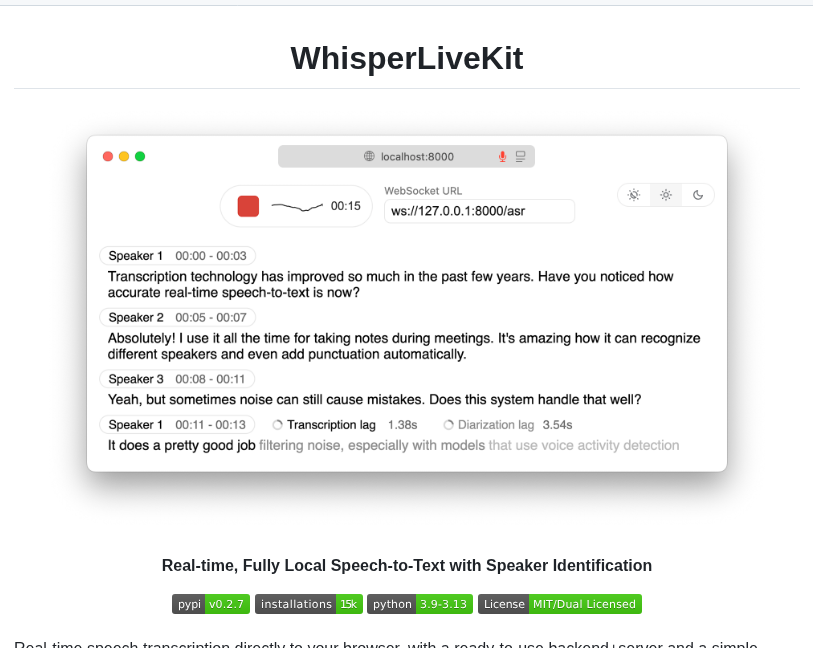 Quentinfuxa Whisperlivekit screenshot