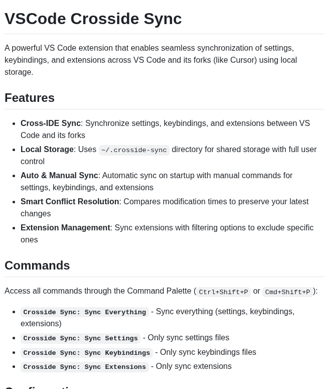 Jinghaihan Vscode Crosside Sync screenshot