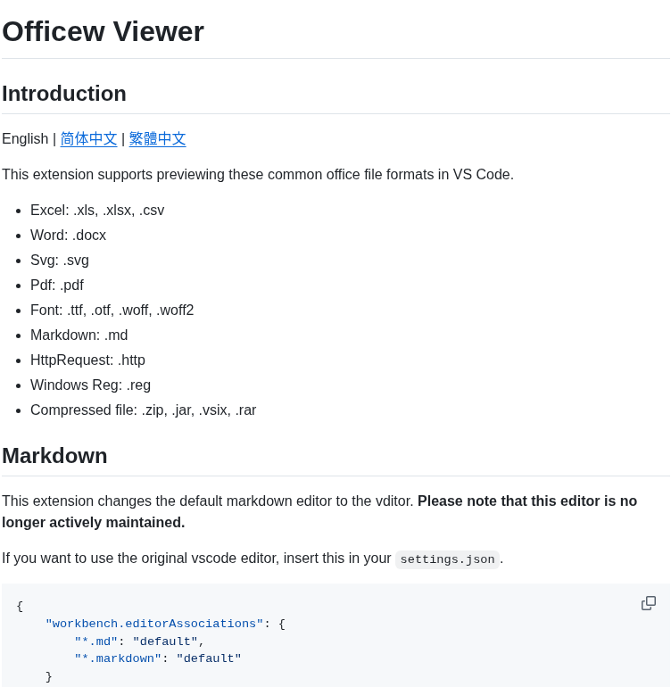 Cweijan Vscode Office screenshot