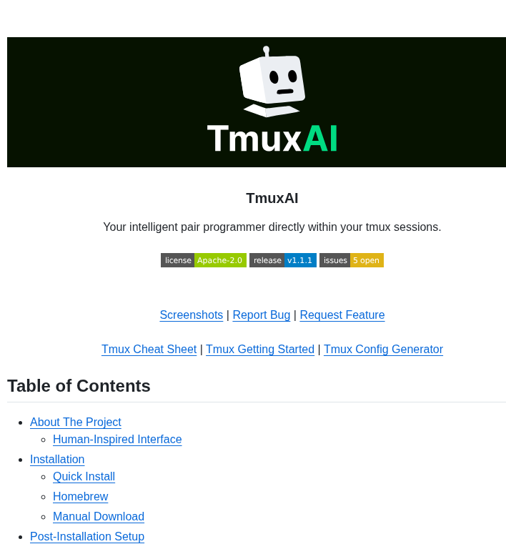 Alvinunreal Tmuxai screenshot