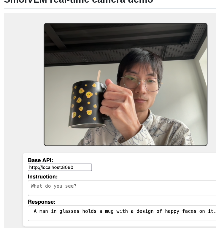 Ngxson Smolvlm Realtime Webcam screenshot