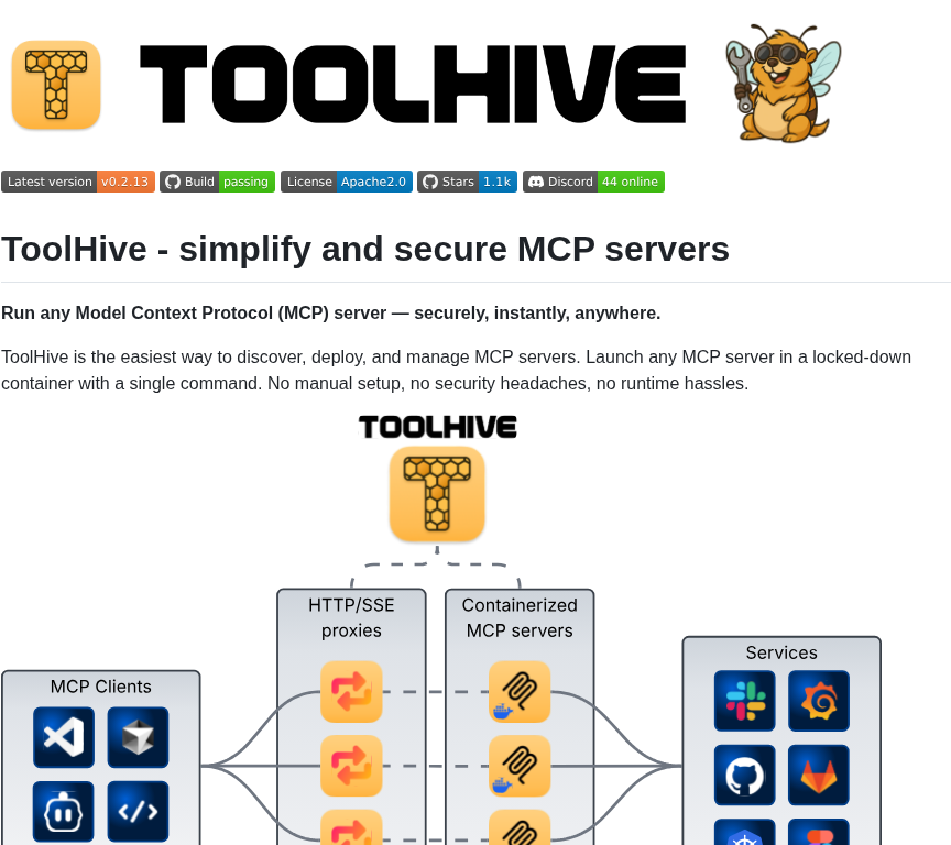Stacklok Toolhive screenshot