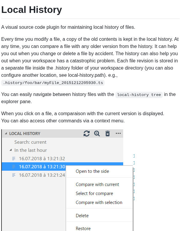 Zabel Xyz Local History screenshot