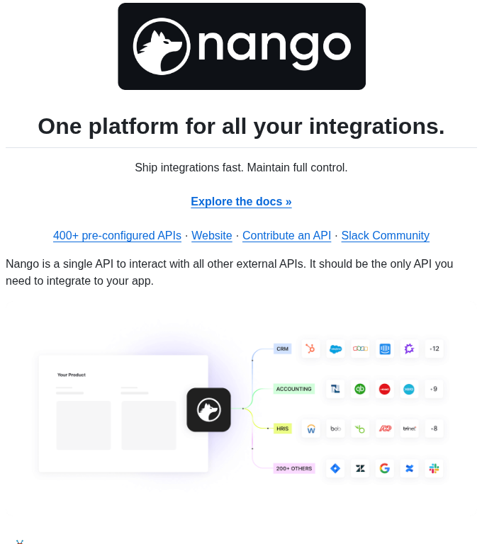 Nangohq Nango screenshot