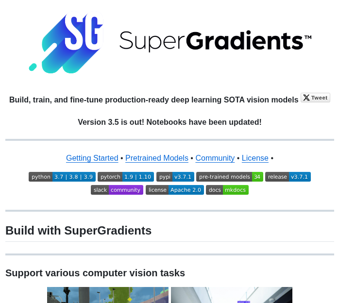 Deci Ai Super Gradients screenshot