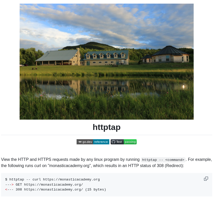 Monasticacademy Httptap screenshot