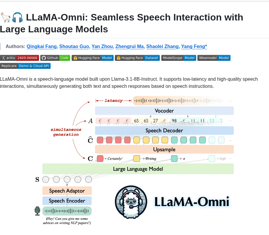Ictnlp Llama Omni screenshot