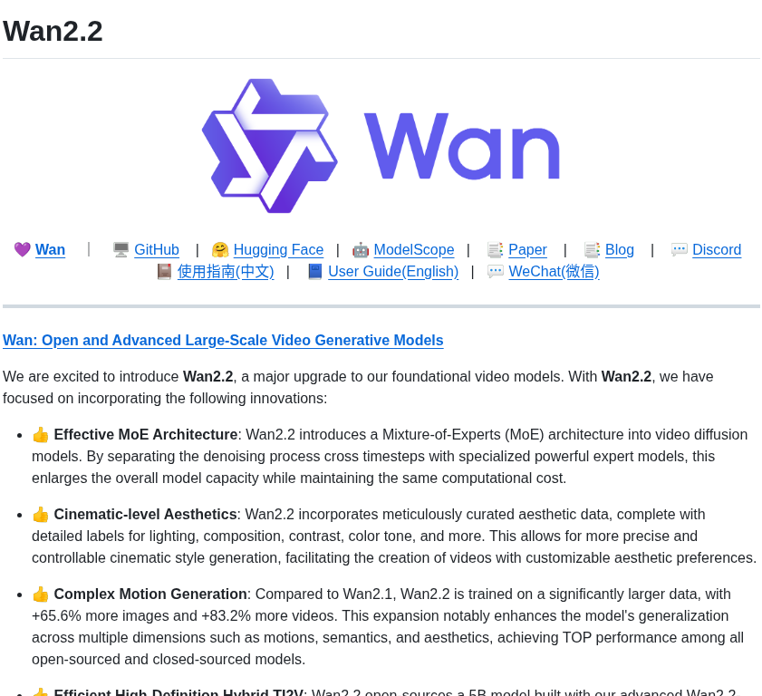 Wan Video Wan2.2 screenshot