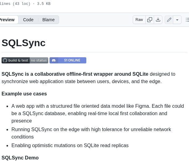 Orbitinghail Sqlsync screenshot