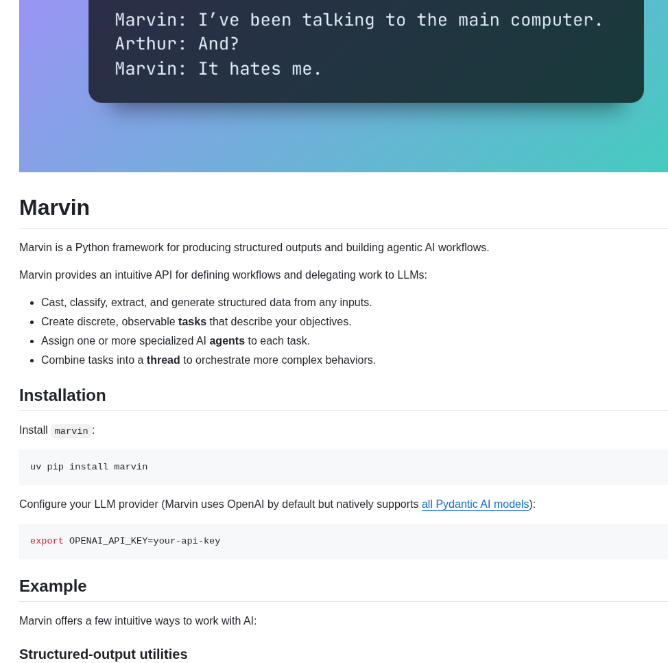 Prefecthq Marvin screenshot