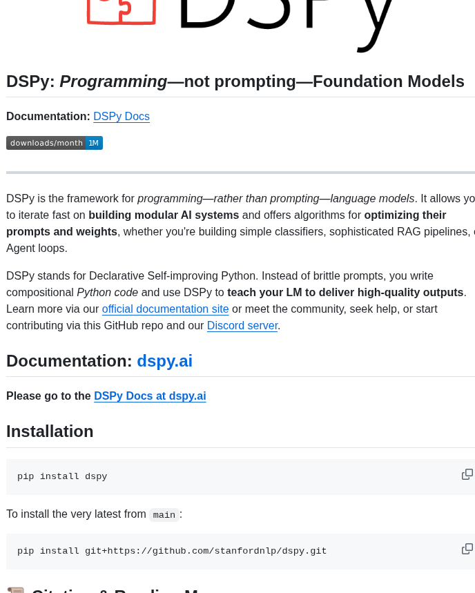 Stanfordnlp Dspy screenshot