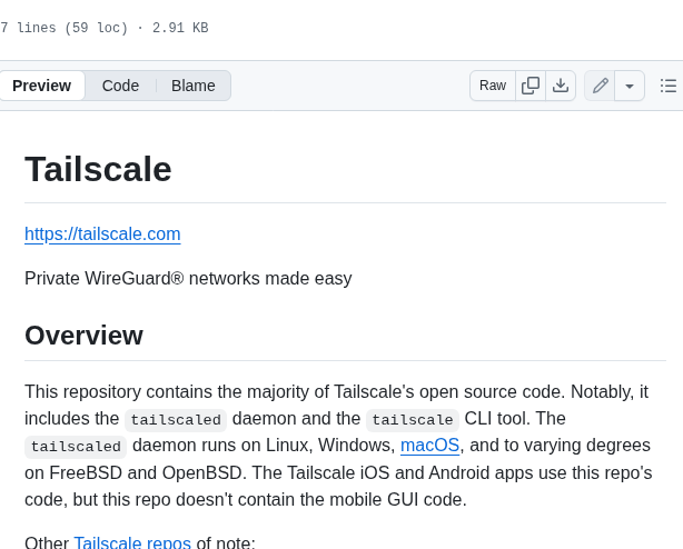 Tailscale Tailscale screenshot