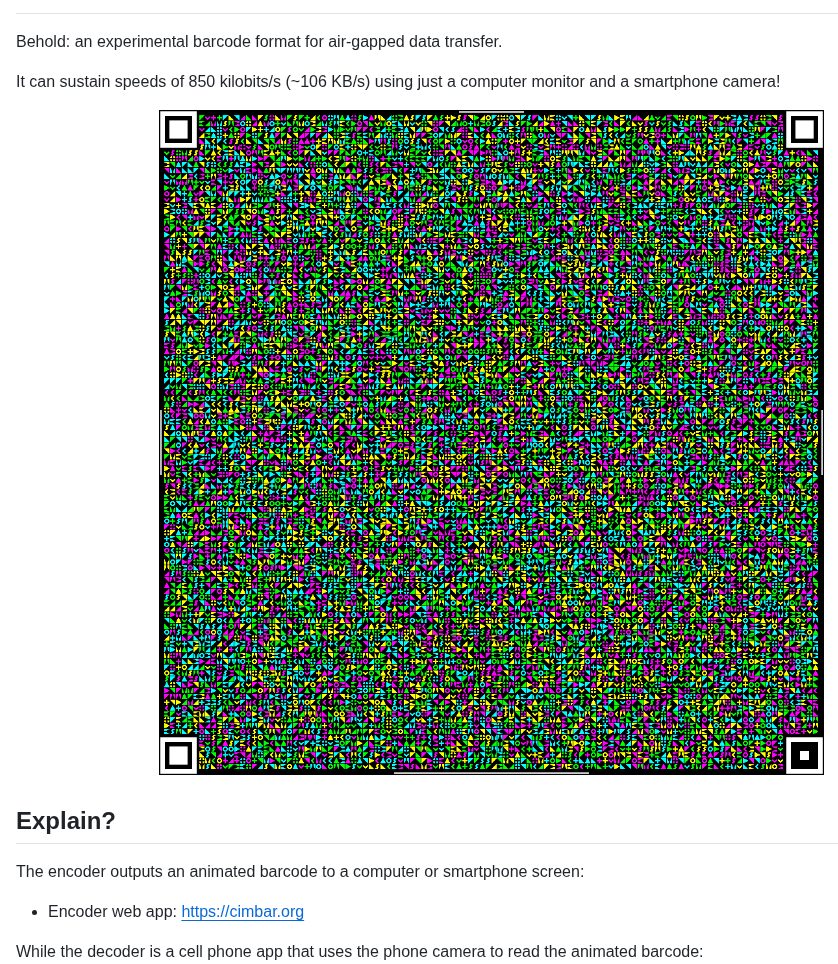 Sz3 Libcimbar screenshot