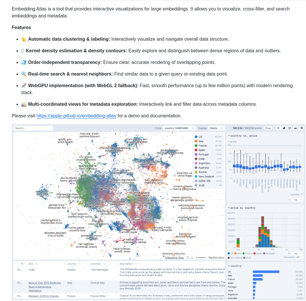 Apple Embedding Atlas screenshot