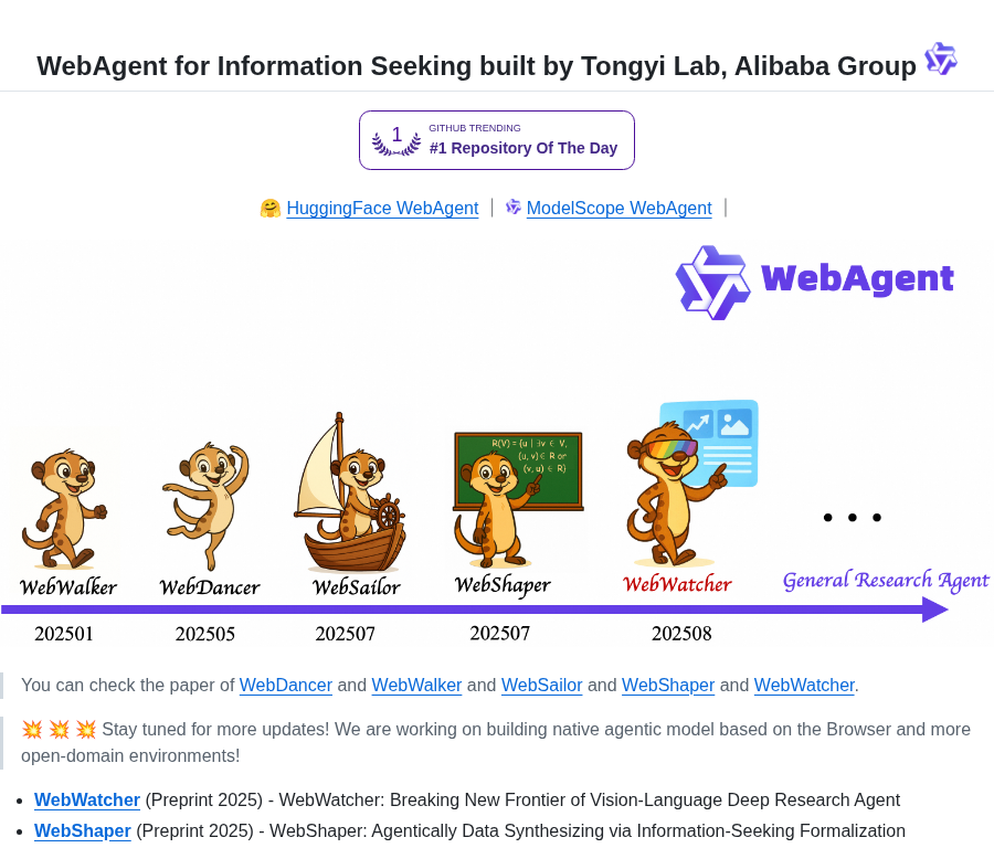 Alibaba Nlp Webagent screenshot