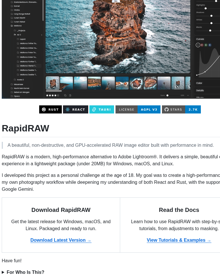 Cybertimon Rapidraw screenshot