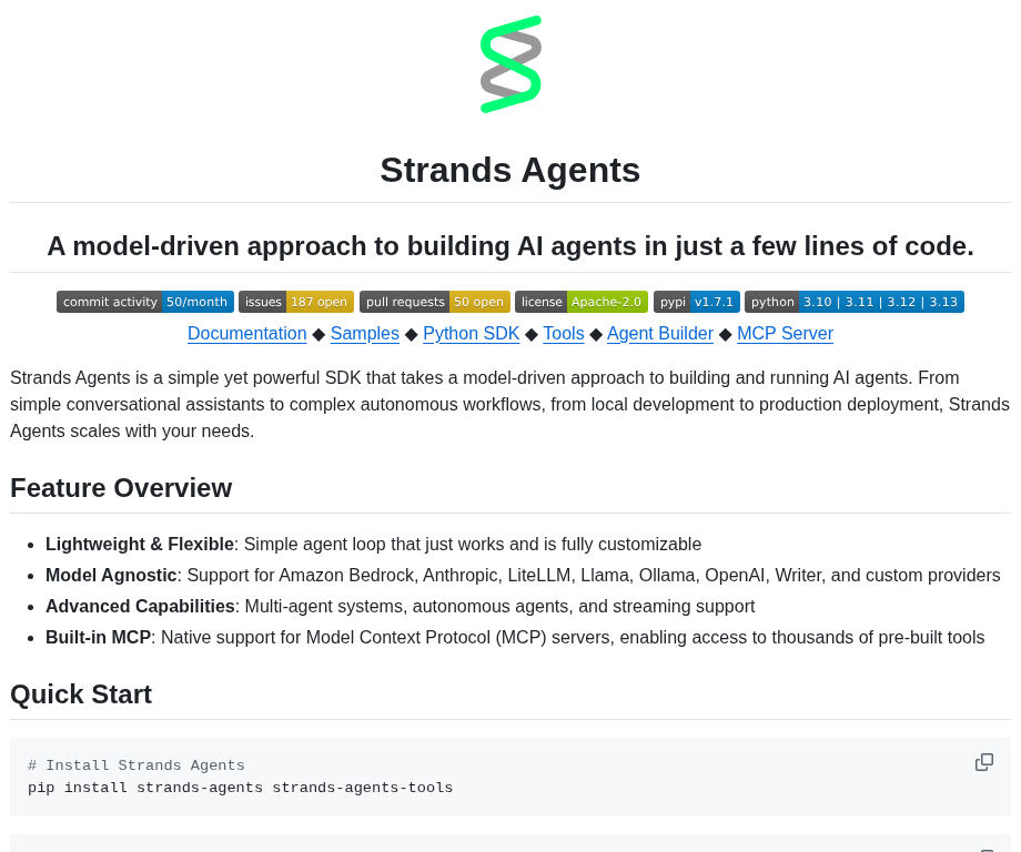 Strands Agents Sdk Python screenshot
