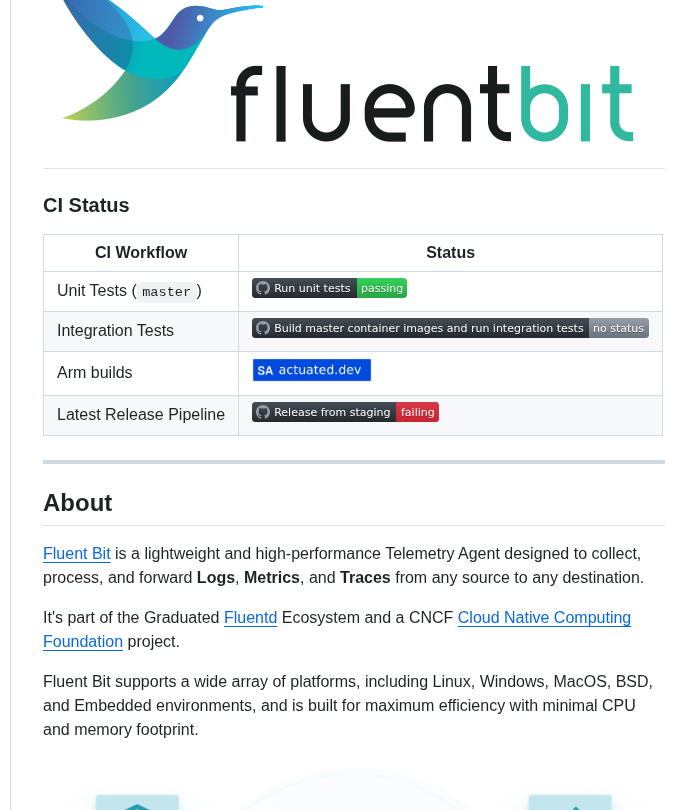 Fluent Fluent Bit screenshot
