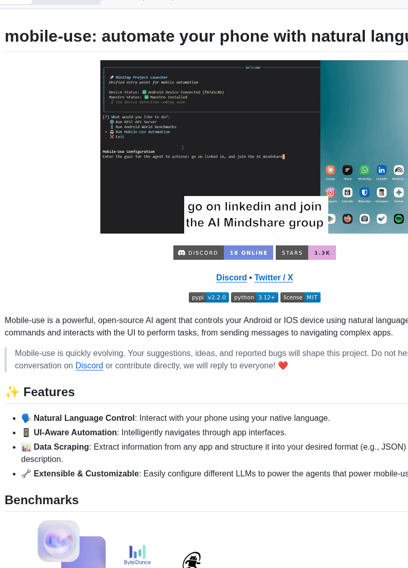 Minitap Ai Mobile Use screenshot