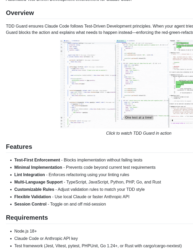 Nizos Tdd Guard screenshot