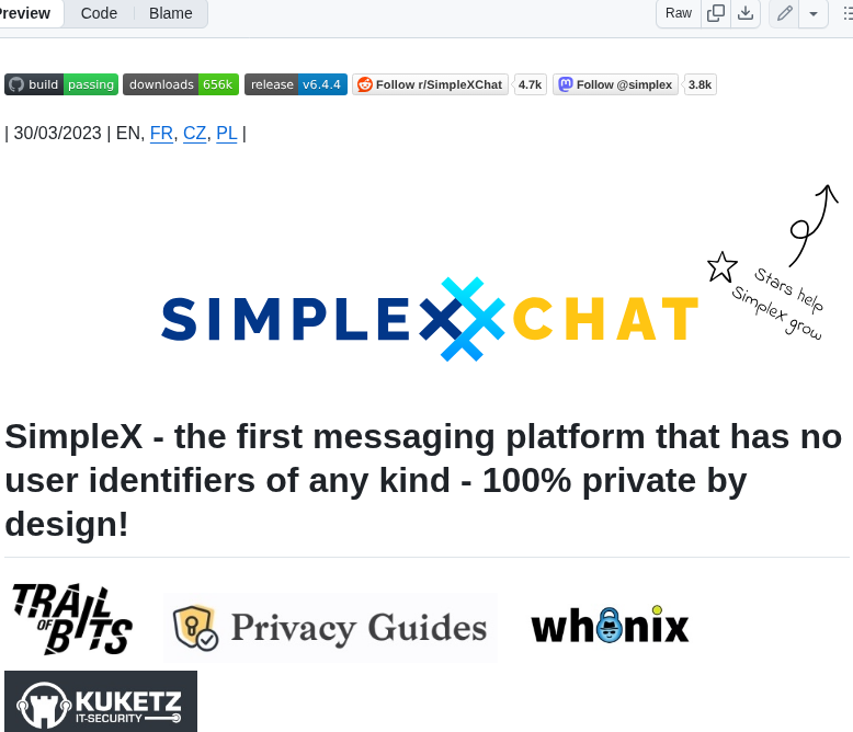 Simplex Chat Simplex Chat screenshot