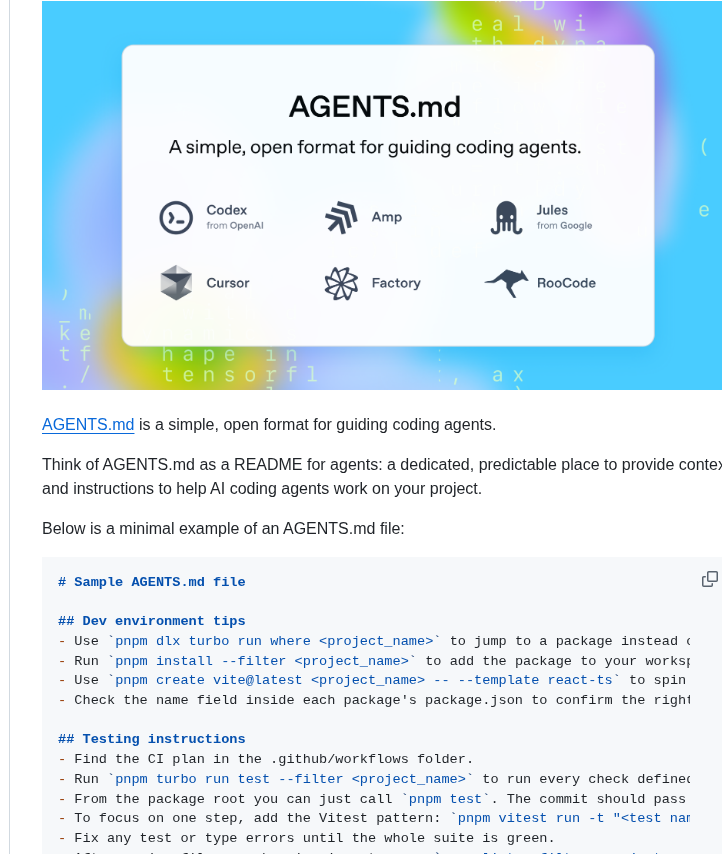 Openai Agents.md screenshot