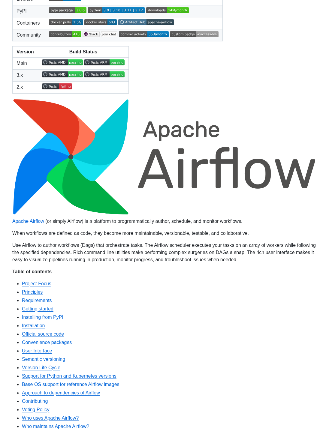 Apache Airflow screenshot