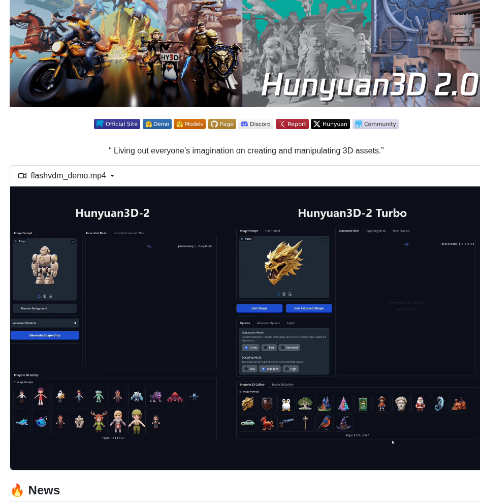 Tencent Hunyuan Hunyuan3d 2 screenshot