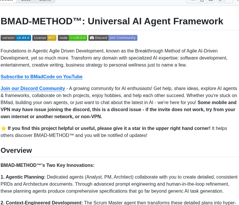 Bmad Code Org Bmad Method screenshot