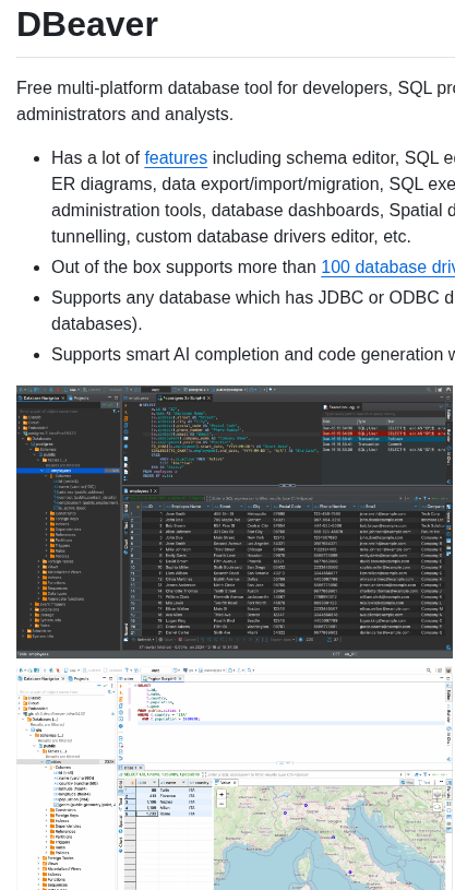 Dbeaver Dbeaver screenshot