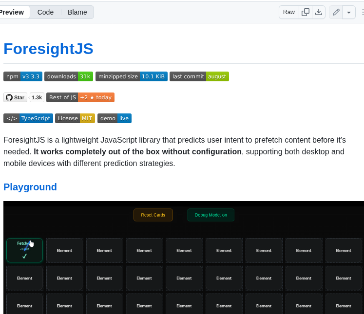 Spaansba Foresightjs screenshot